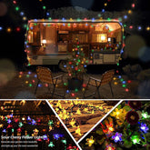 12m 50 Flower Waterproof Solar Led Light Outdoor Christmas-TI00843-Veeddydropshipping
